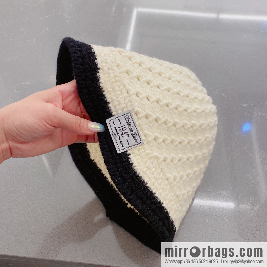 Dior 2022 autumn and winter new wool bucket hat
