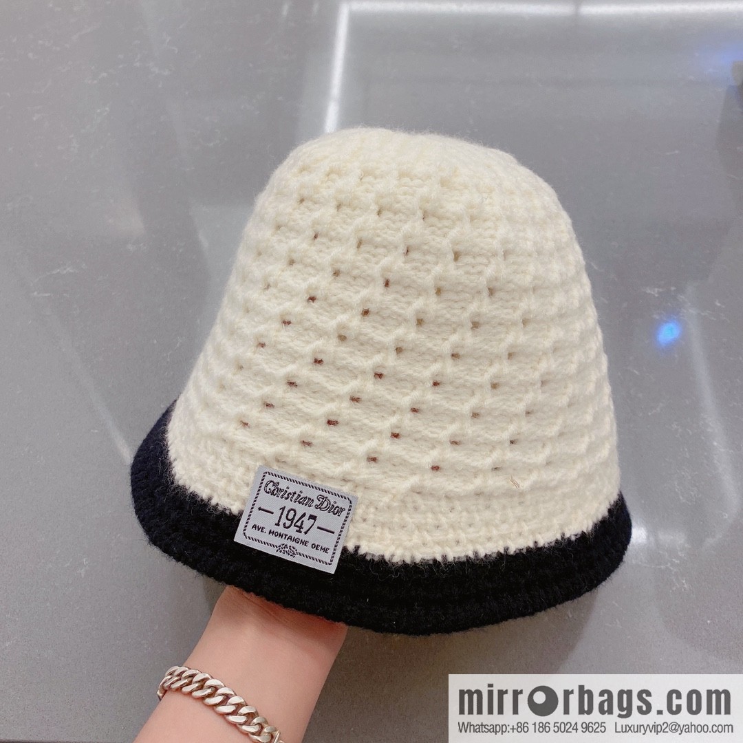 Dior 2022 autumn and winter new wool bucket hat