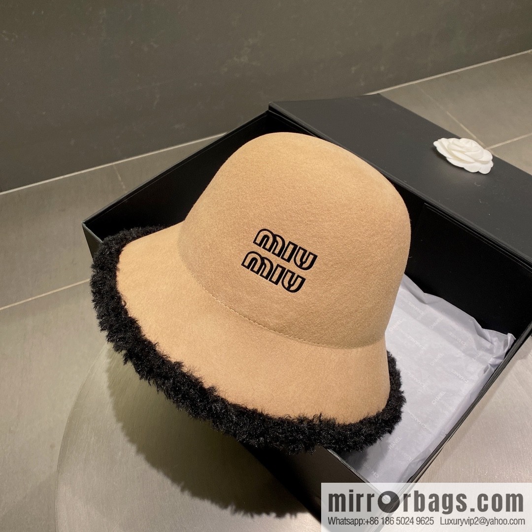 Miao Miao miumiu 2022 autumn and winter new wool top hat