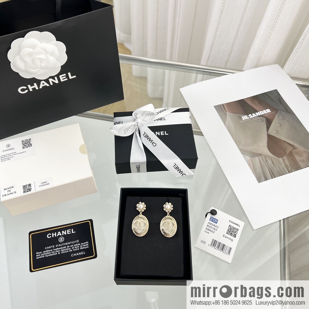 New ☑️ Chanel double c black water drop stud earrings