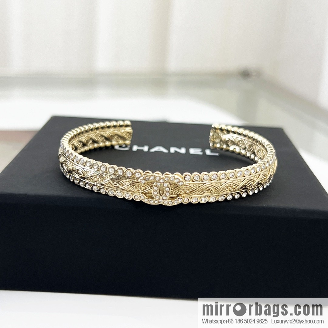 New ☑️ Chanel Double C Full Diamond Bracelet Bracelet
