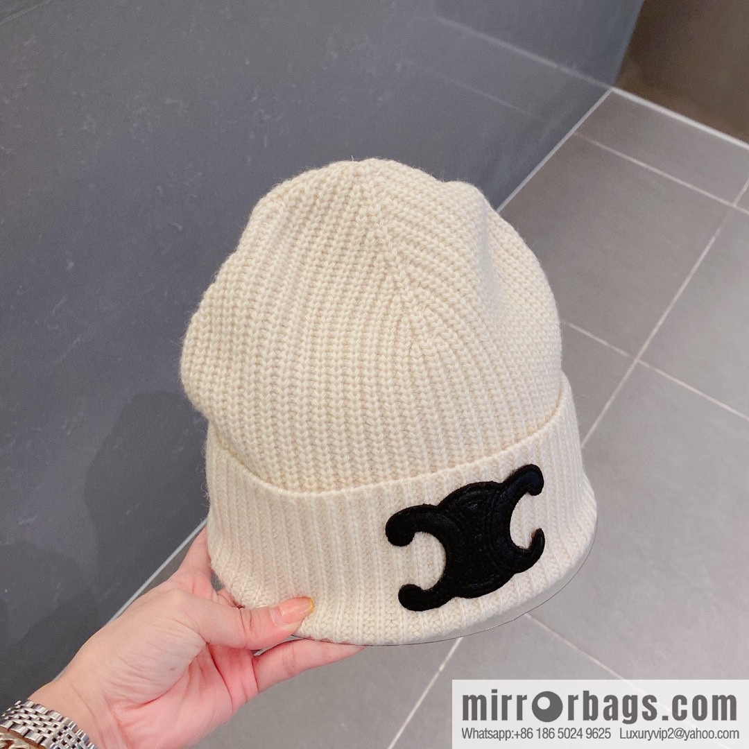 Celine 2022 autumn and winter new knitted wool hat