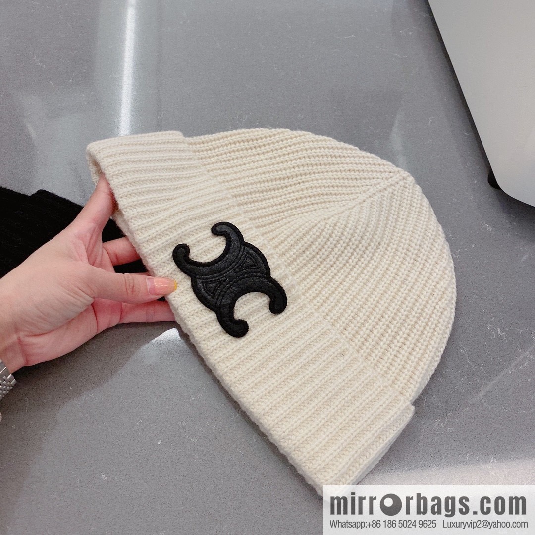 Celine 2022 autumn and winter new knitted wool hat