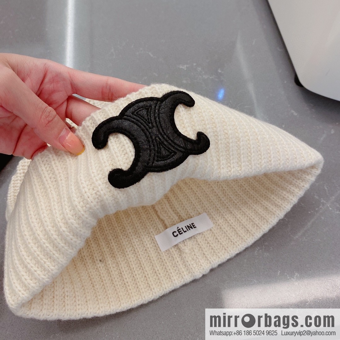 Celine 2022 autumn and winter new knitted wool hat