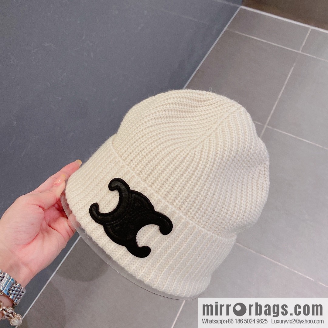 Celine 2022 autumn and winter new knitted wool hat