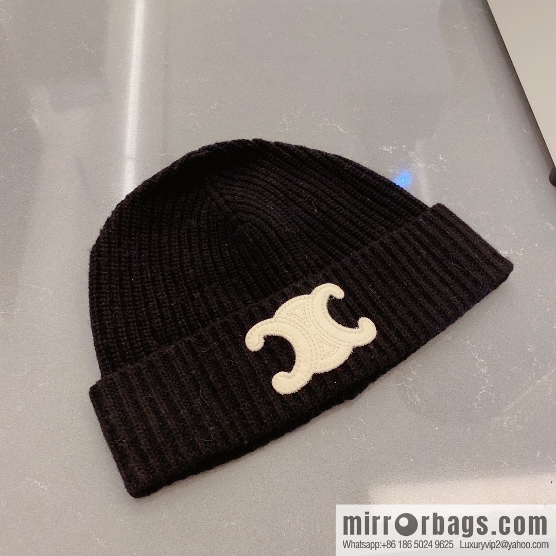 Celine 2022 autumn and winter new knitted wool hat