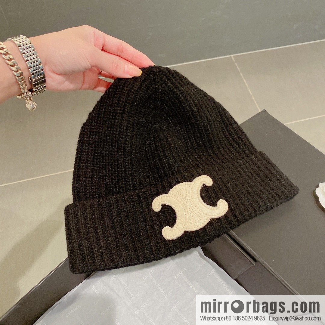 Celine 2022 autumn and winter new knitted wool hat