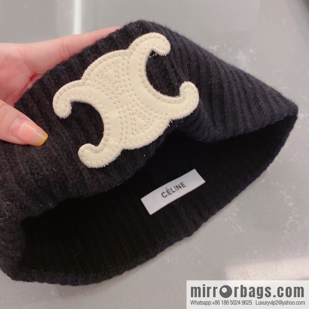 Celine 2022 autumn and winter new knitted wool hat