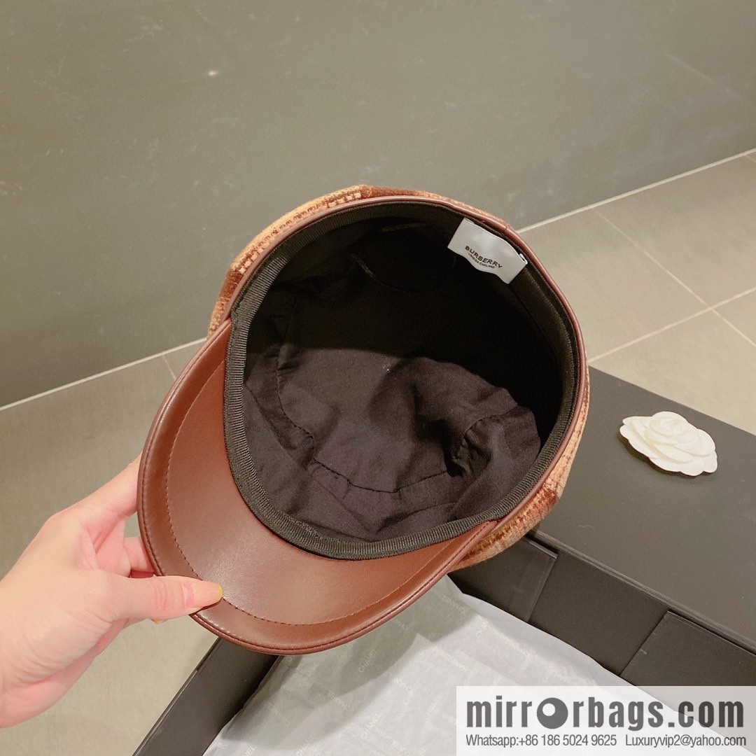 Burberry 2022 autumn and winter new octagonal cap