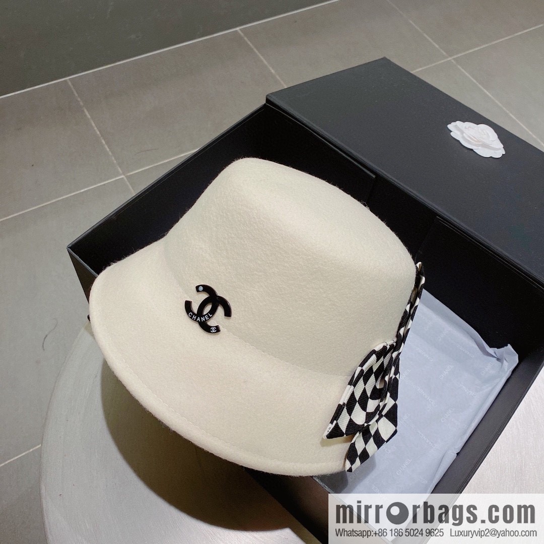 Chanel 2022 autumn and winter new wool basin hat