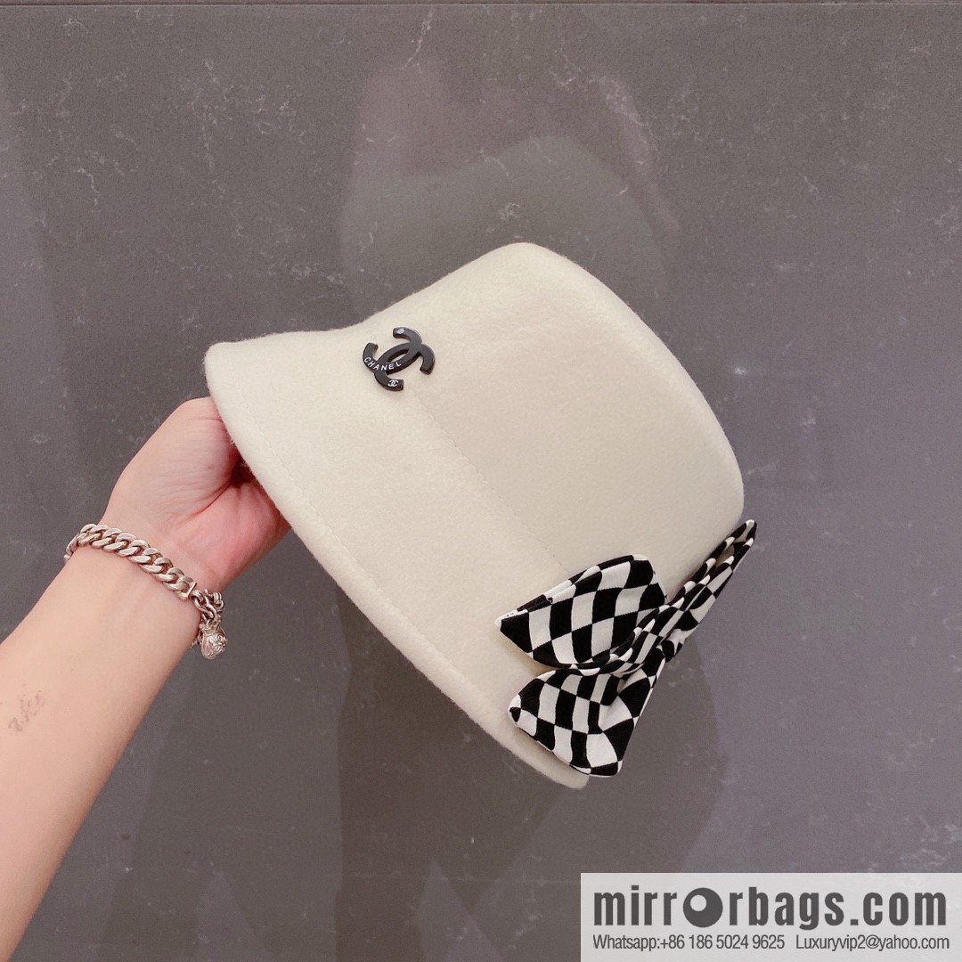 Chanel 2022 autumn and winter new wool basin hat
