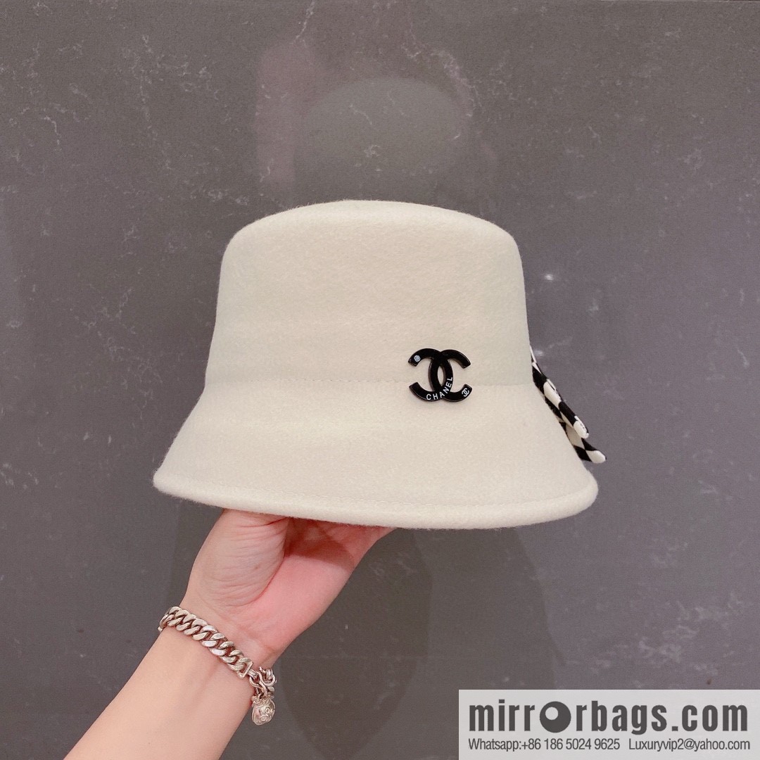 Chanel 2022 autumn and winter new wool basin hat