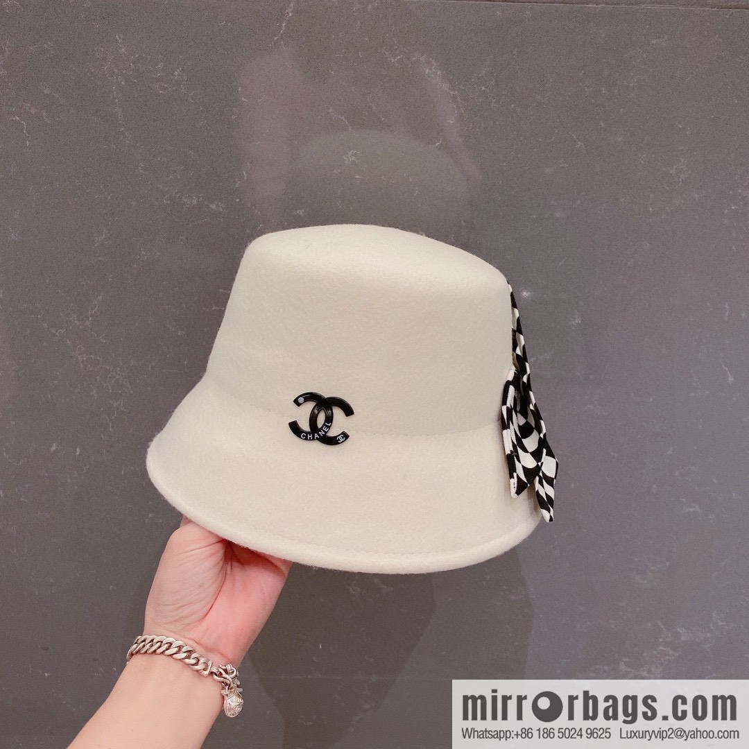 Chanel 2022 autumn and winter new wool basin hat