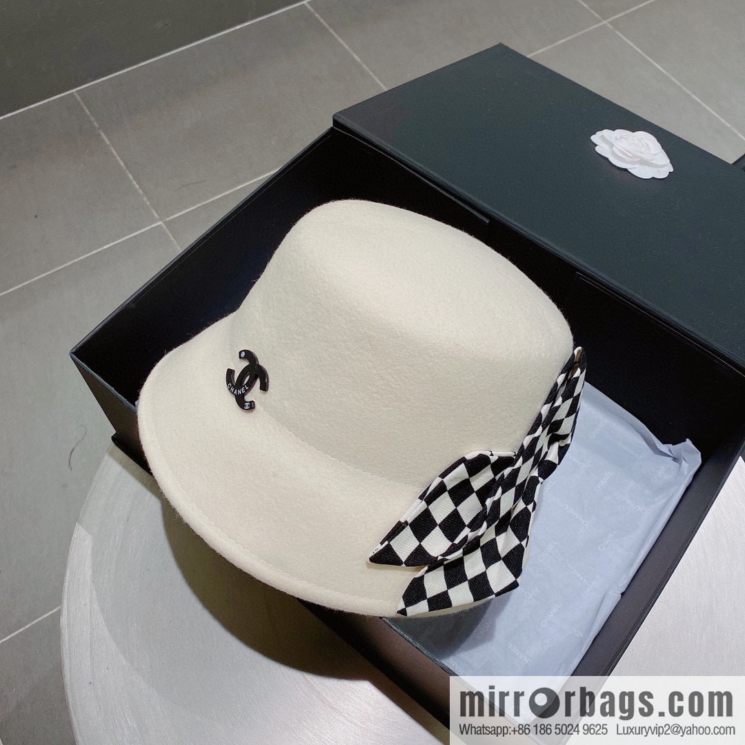 Chanel 2022 autumn and winter new wool basin hat