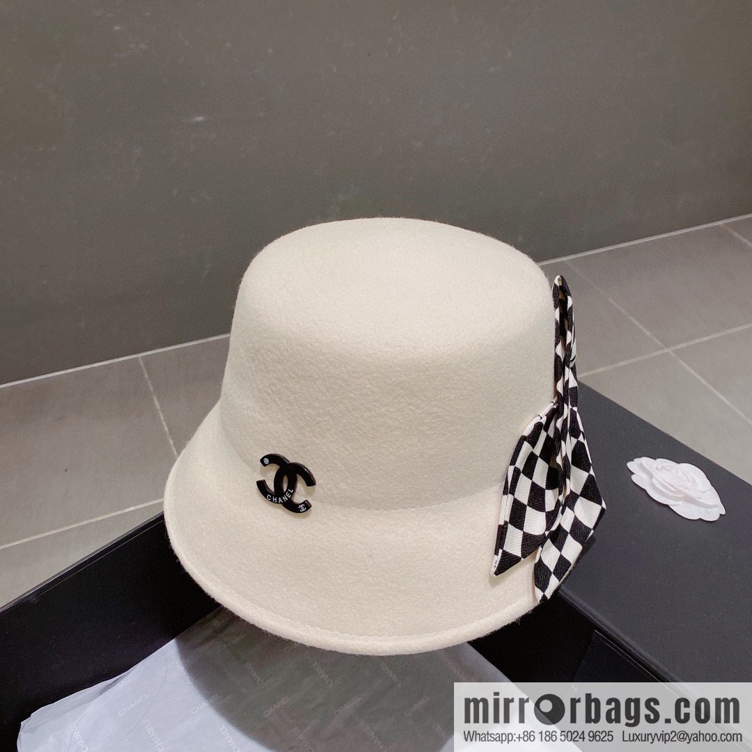 Chanel 2022 autumn and winter new wool basin hat