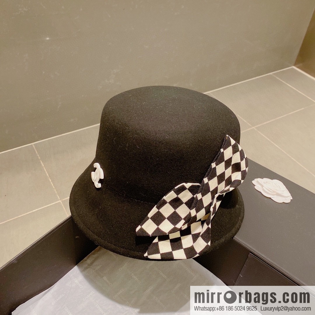 Chanel 2022 autumn and winter new wool basin hat