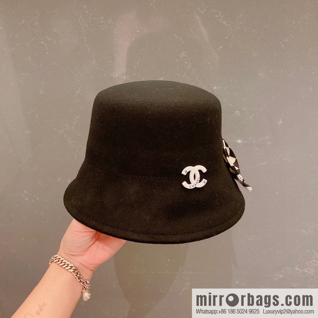 Chanel 2022 autumn and winter new wool basin hat