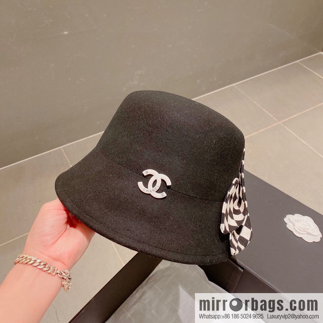 Chanel 2022 autumn and winter new wool basin hat