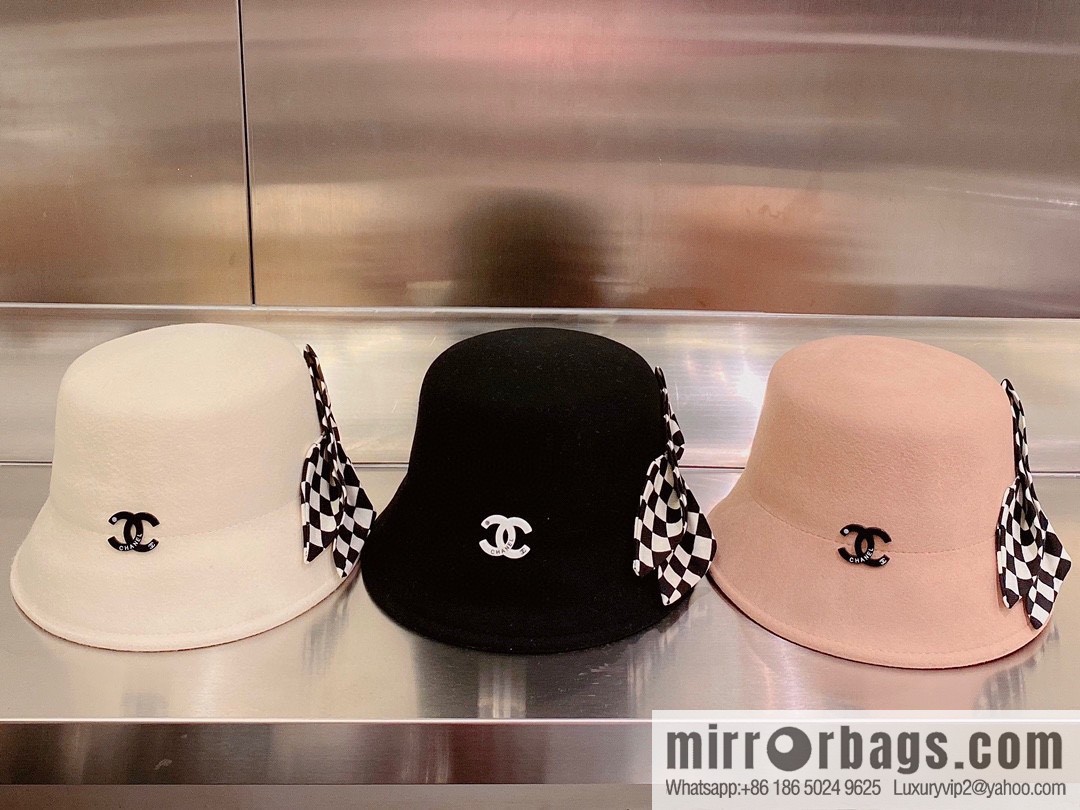 Chanel 2022 autumn and winter new wool basin hat