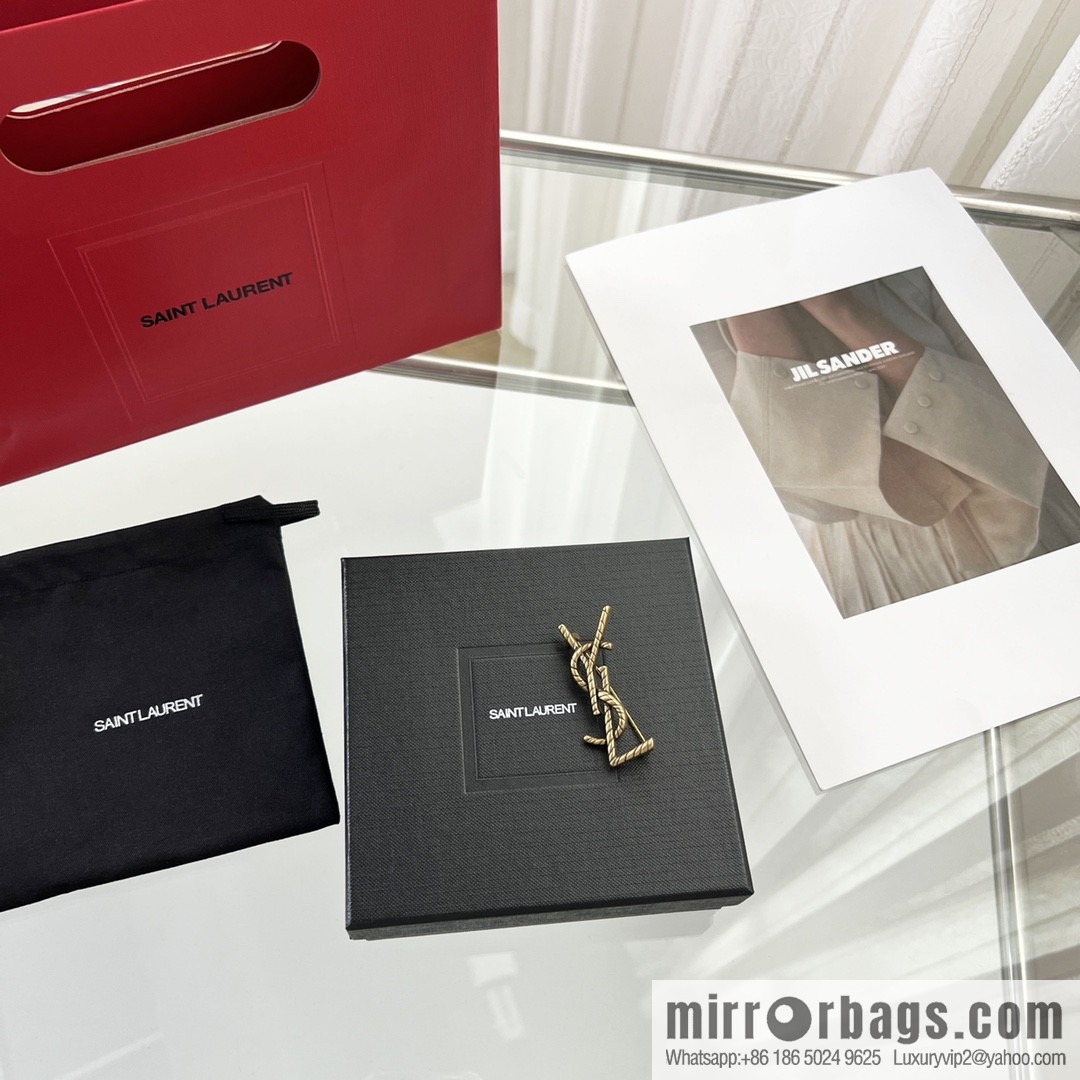 Saint Laurent YSL brooch