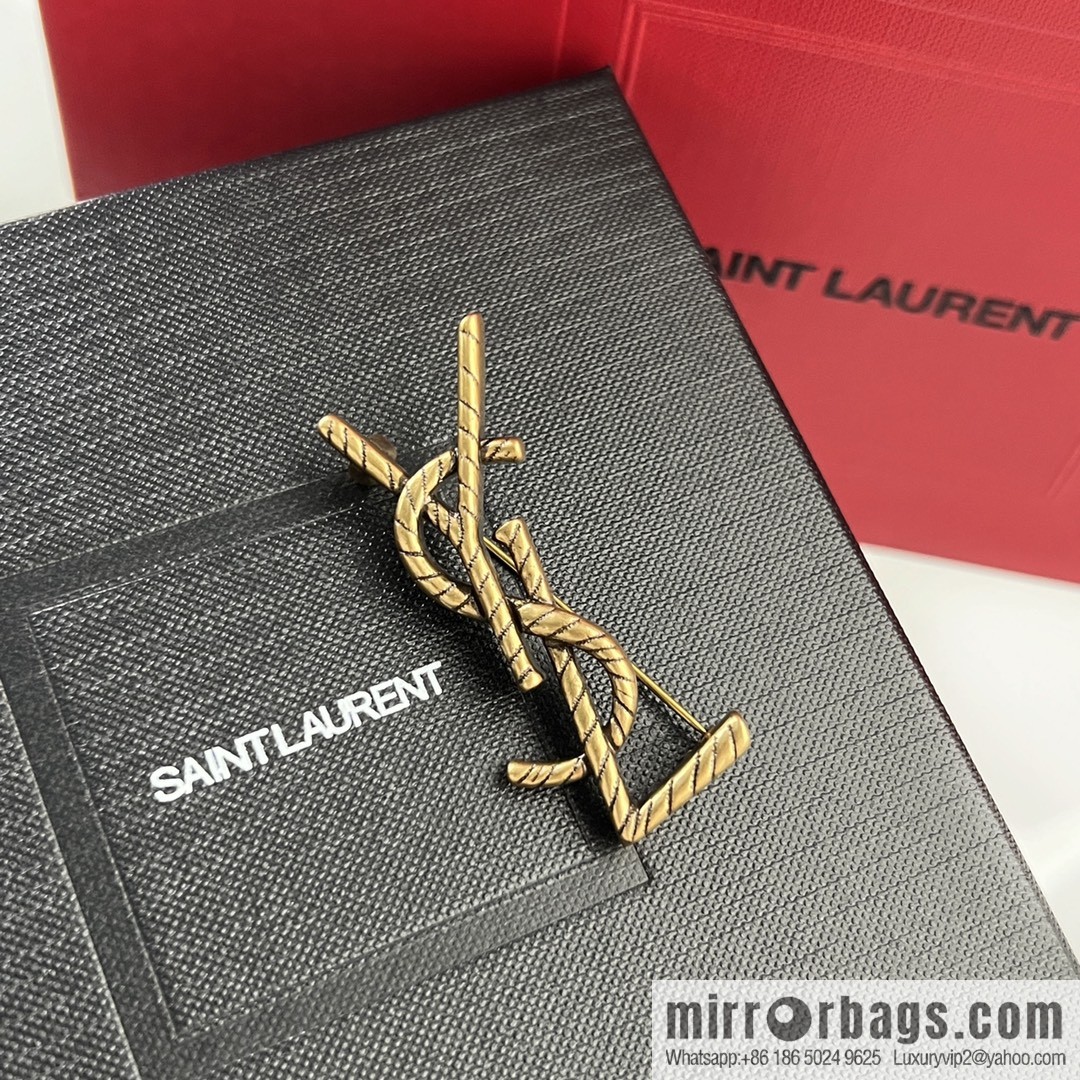 Saint Laurent YSL brooch