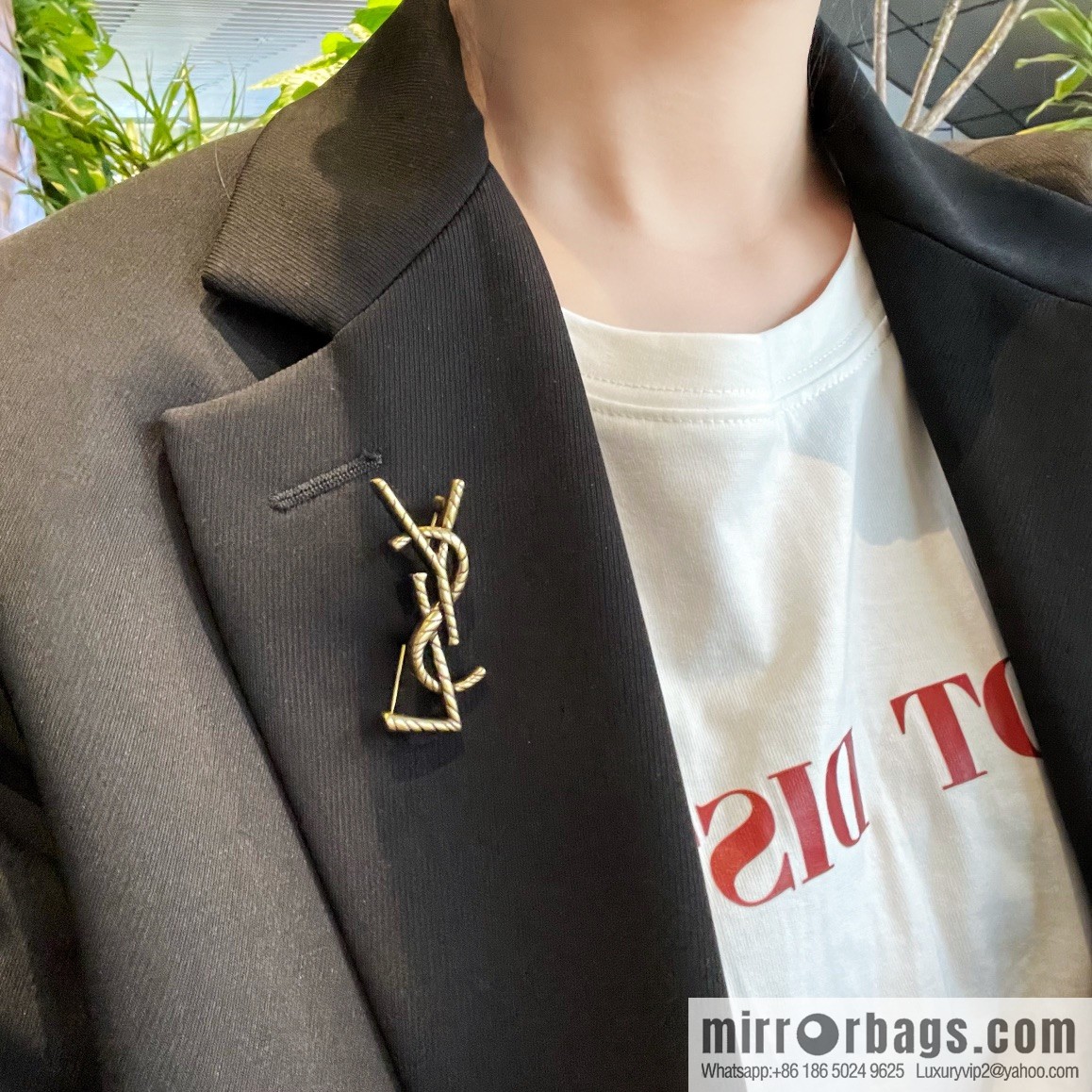 Saint Laurent YSL brooch
