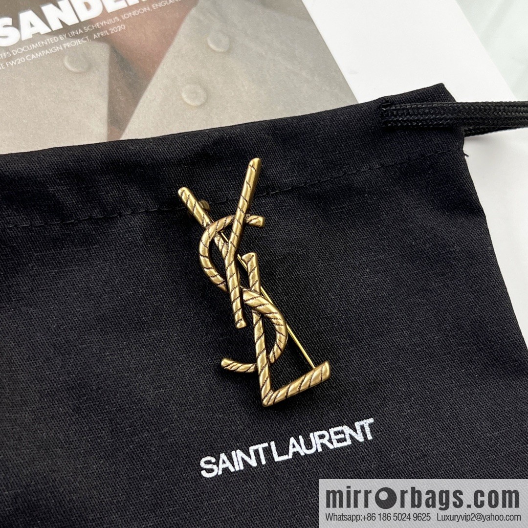 Saint Laurent YSL brooch
