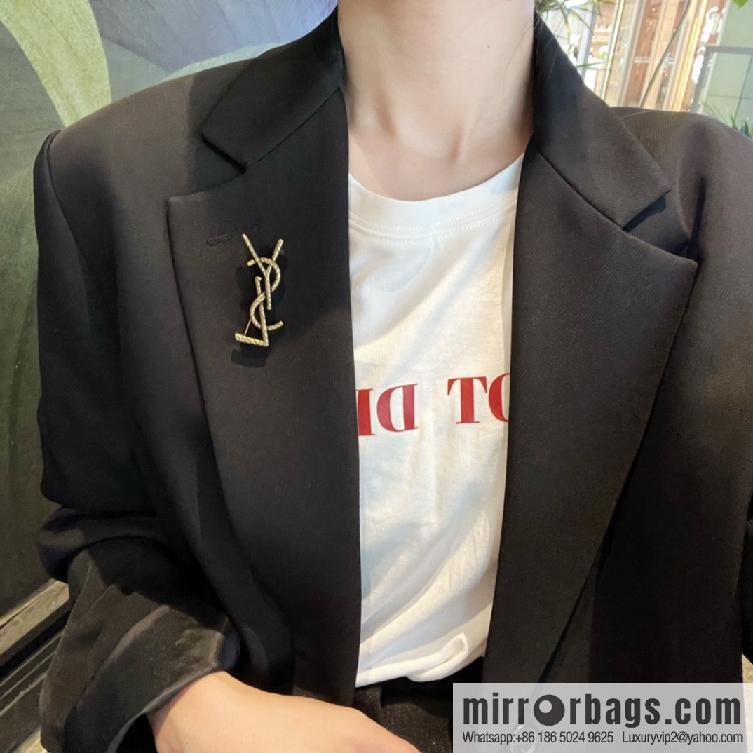 Saint Laurent YSL brooch
