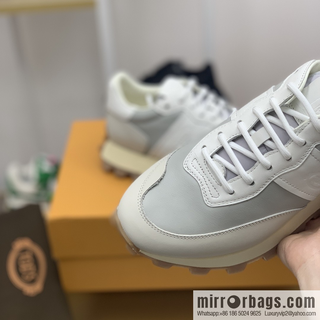 TODS todd leather (fabric) made of nylon cloth new men's 25K sneakers