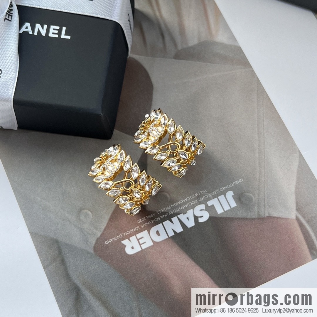 New ☑️ Chanel c1 double c wheat stud earrings