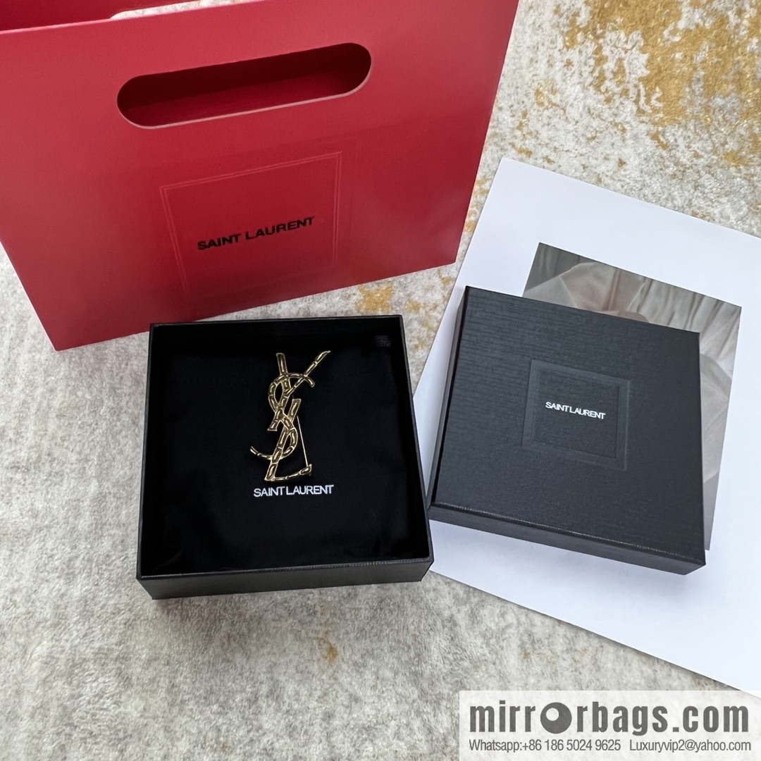 Saint Laurent YSL brooch