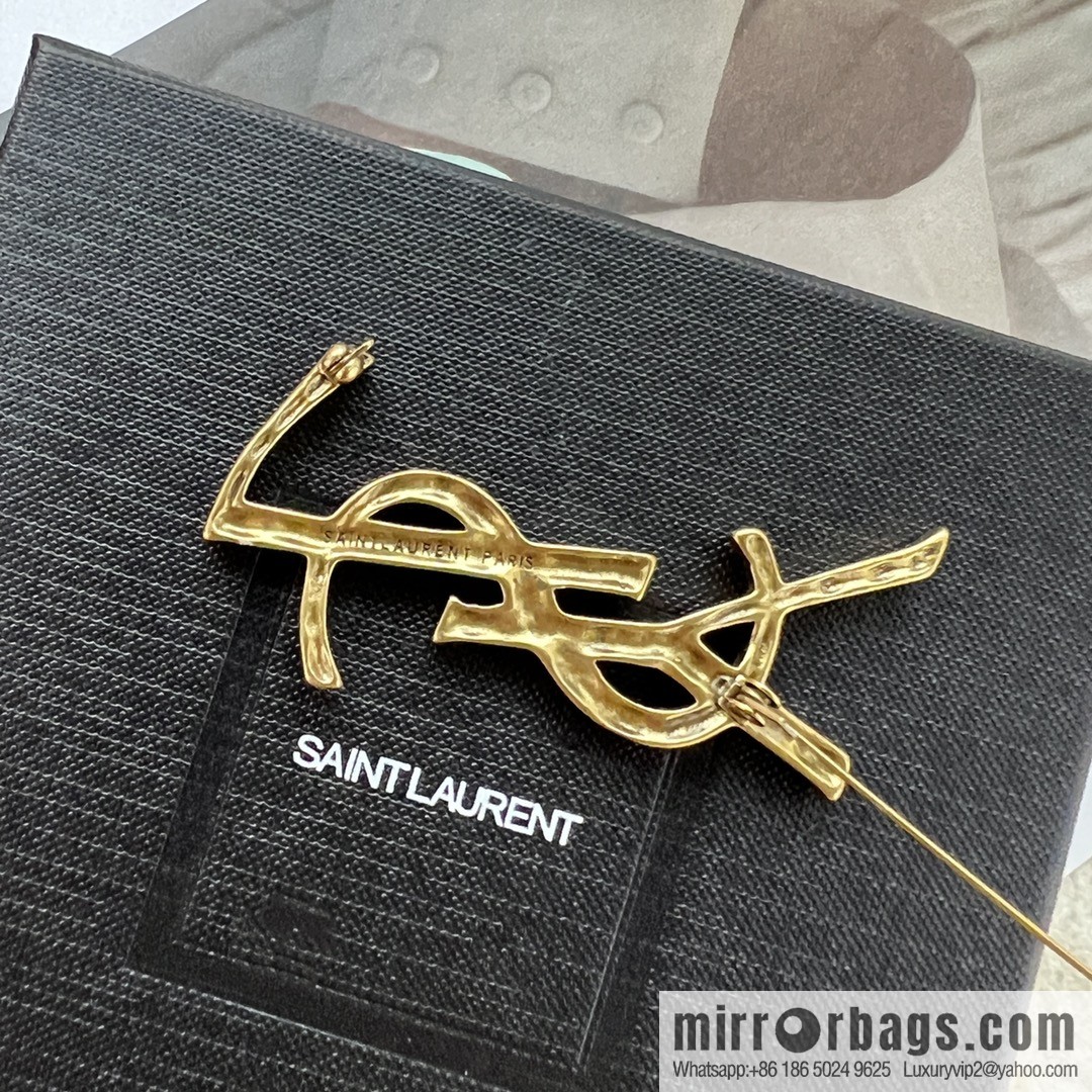 Saint Laurent YSL brooch