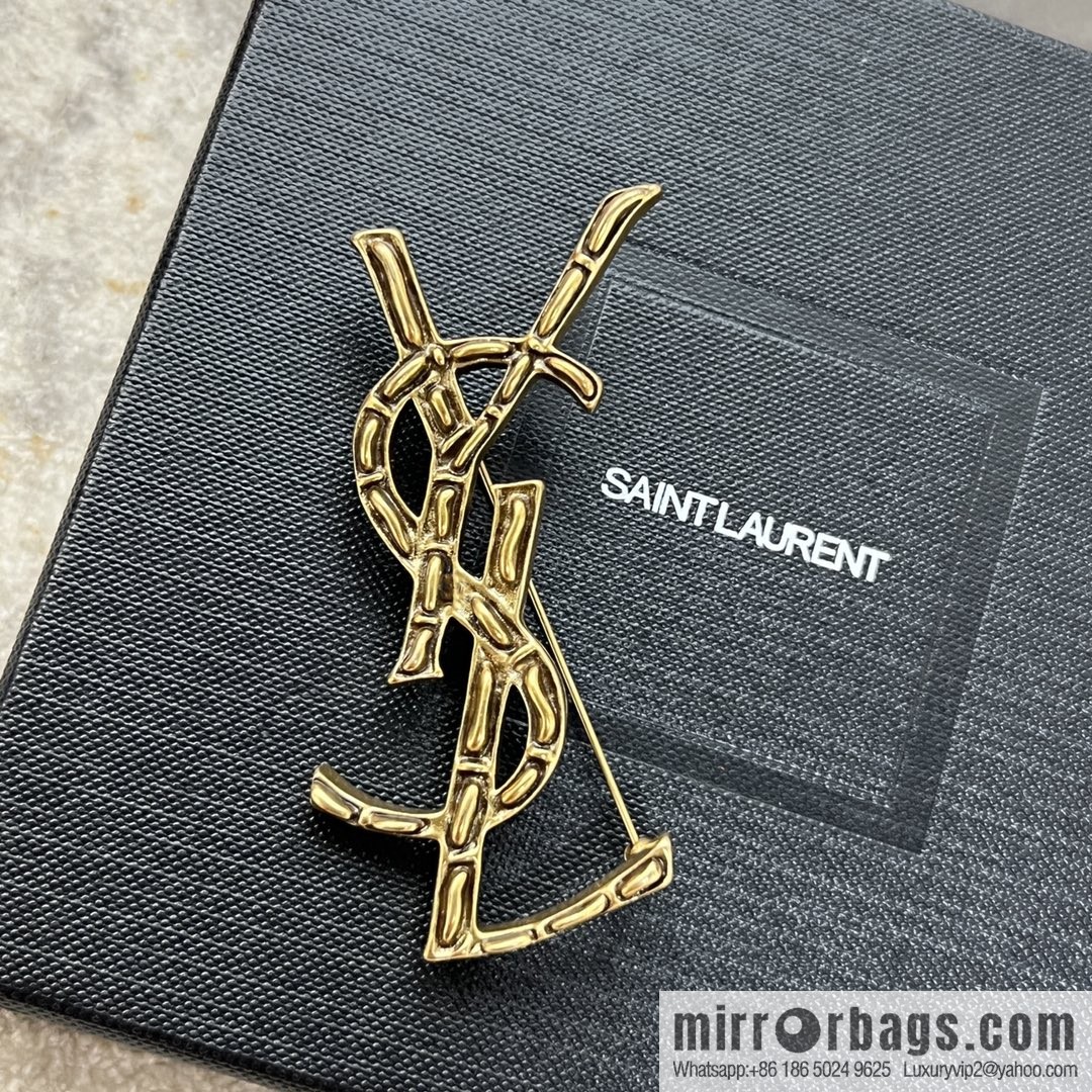 Saint Laurent YSL brooch