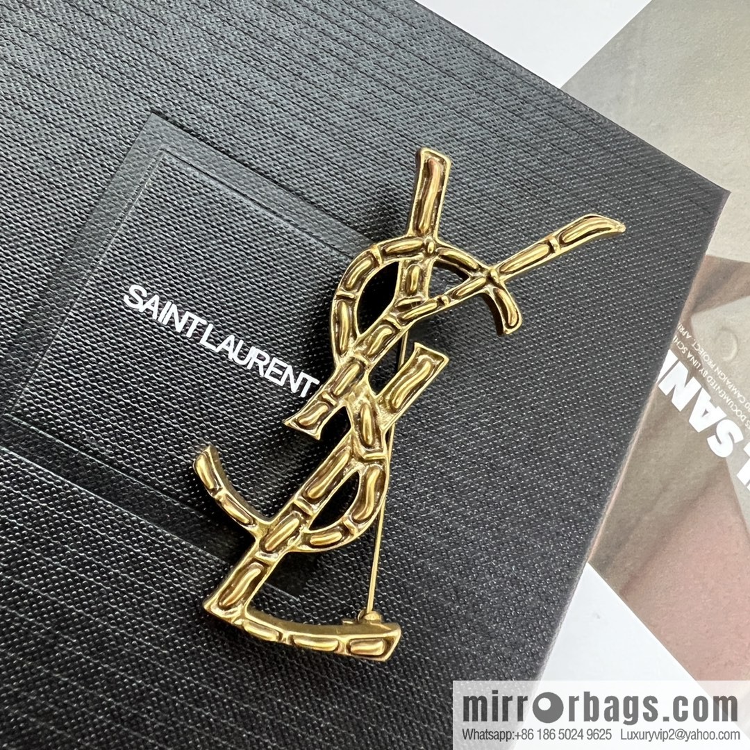 Saint Laurent YSL brooch