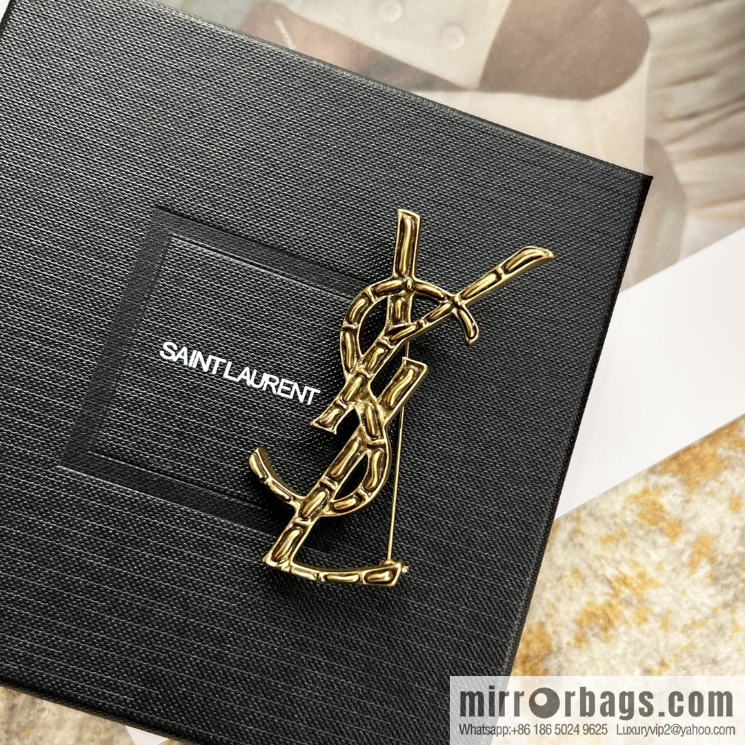 Saint Laurent YSL brooch