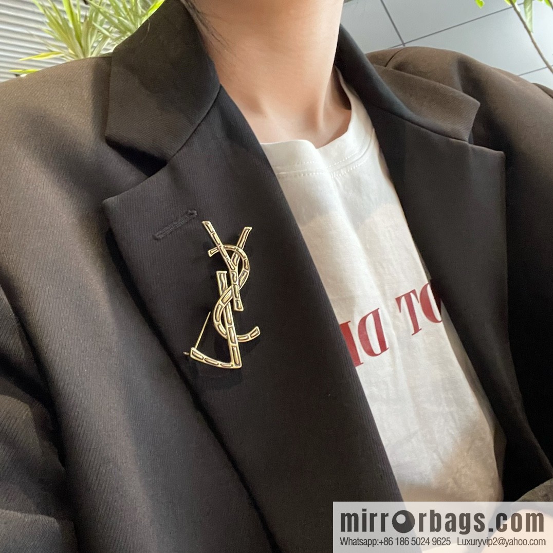 Saint Laurent YSL brooch