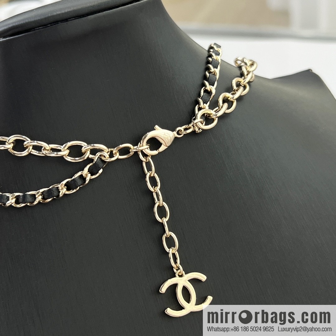 New ☑️ Chanel double c double layer peach heart love necklace