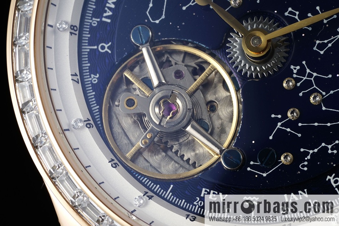 Beidou Star Orbital Flywheel JL. Replica Luxury Handbag, Master Series, Orbital Flywheel, Inlaid Gold Stone Literal Watch