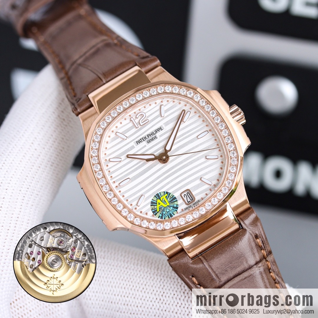 Patek Philippe Sports Elegant Nautilus Belt Women's Watch PP7118 Customized Edition 9015 Machine Modified Cal.324sc Automatic Movement