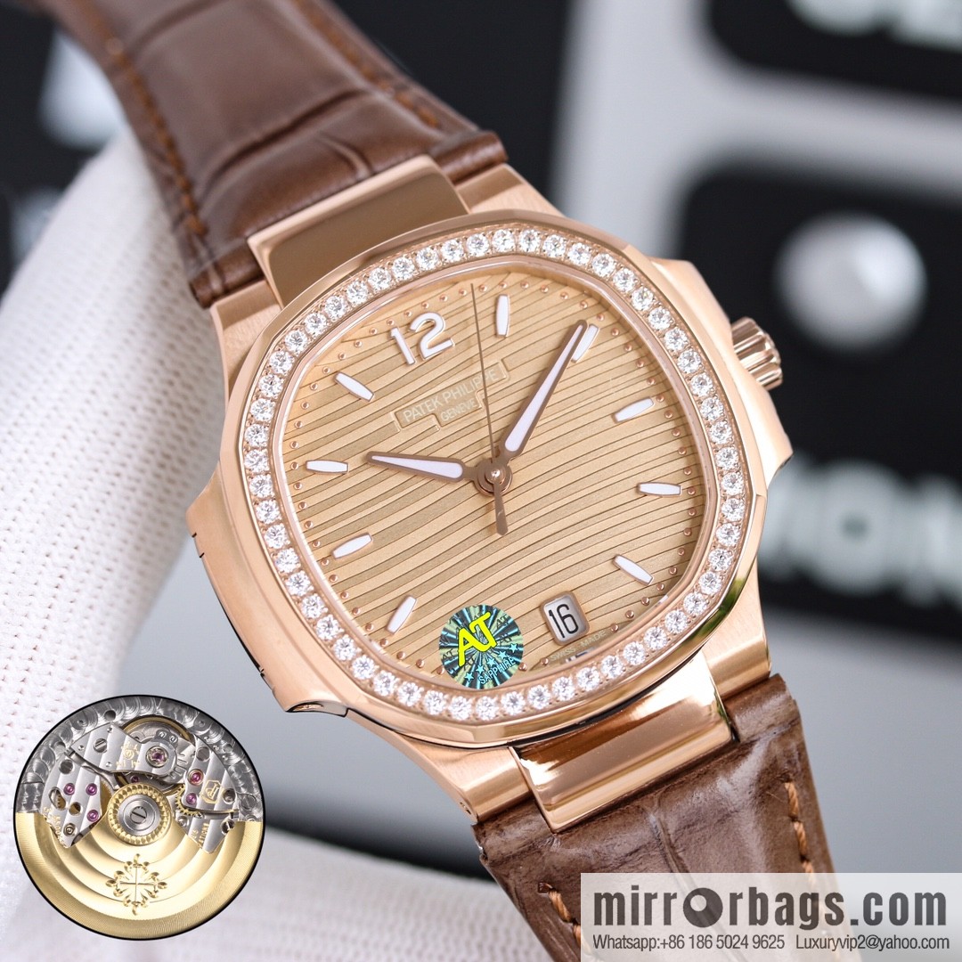 Patek Philippe Sports Elegant Nautilus Belt Women's Watch PP7118 Customized Edition 9015 Machine Modified Cal.324sc Automatic Movement