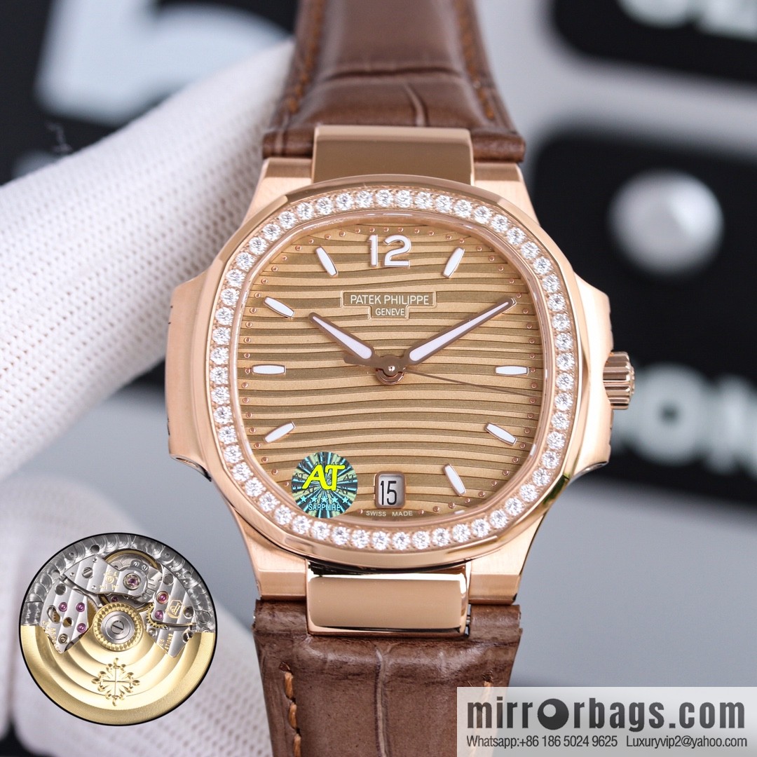 Patek Philippe Sports Elegant Nautilus Belt Women's Watch PP7118 Customized Edition 9015 Machine Modified Cal.324sc Automatic Movement