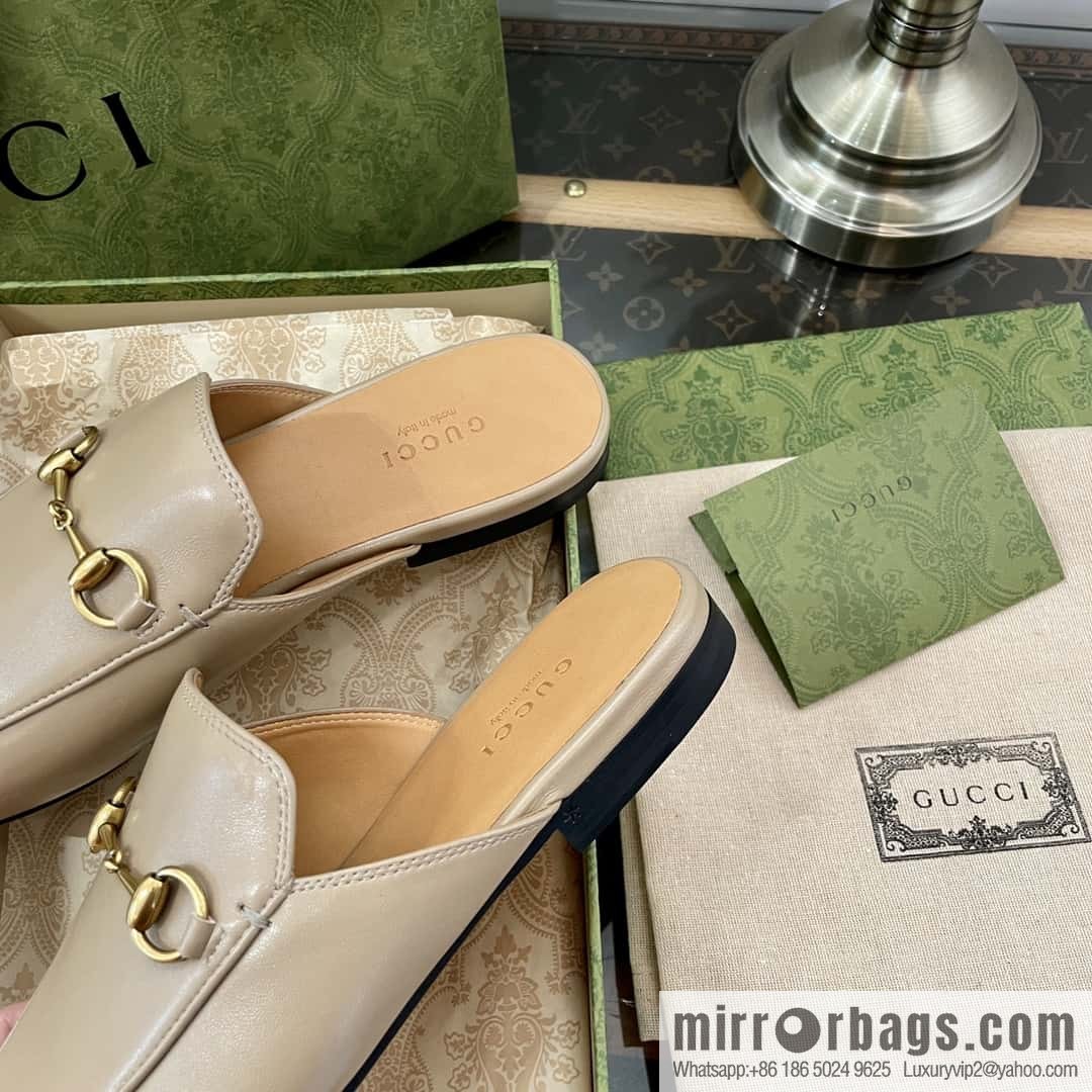 GUCCI horse buckle muller shoes half tray shoes