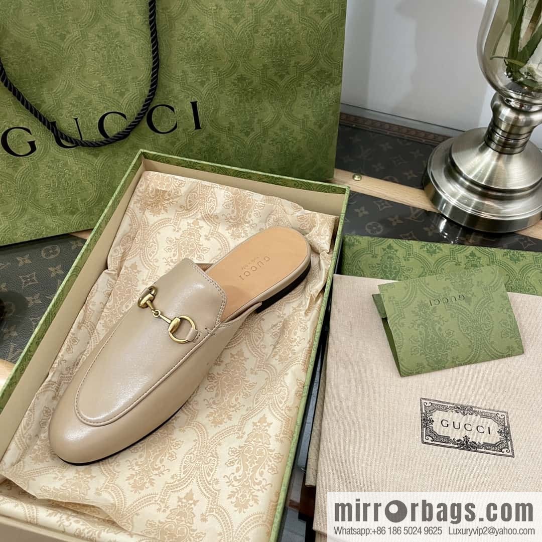 GUCCI horse buckle muller shoes half tray shoes