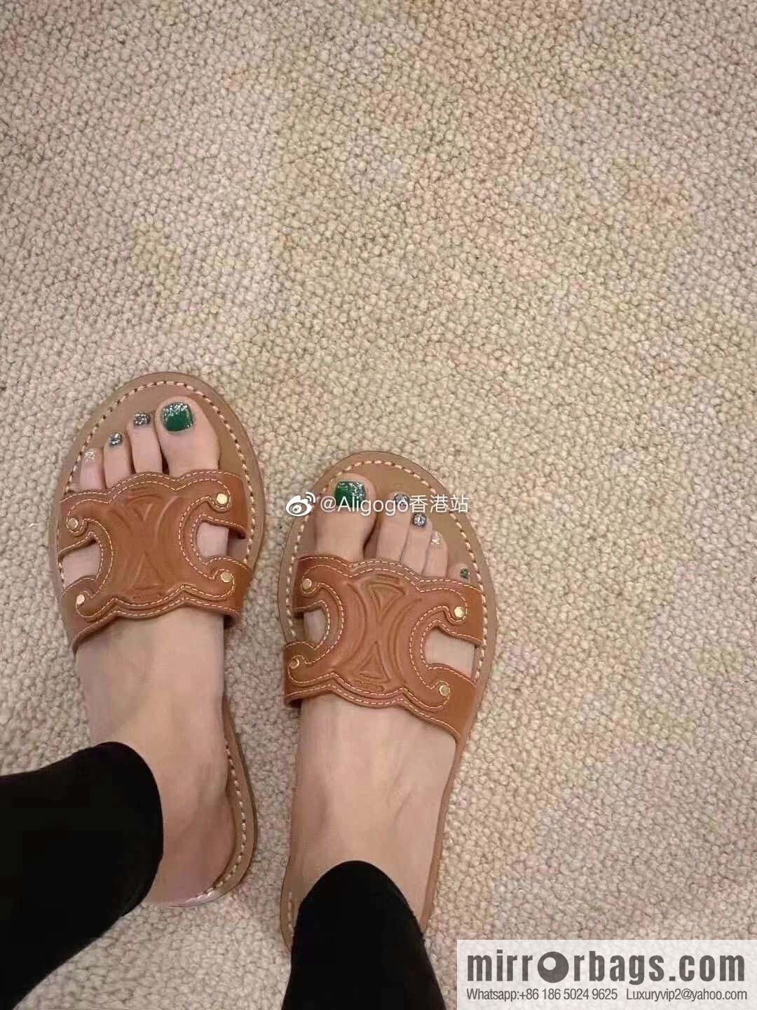 CELINE Arc de Triomphe Slippers