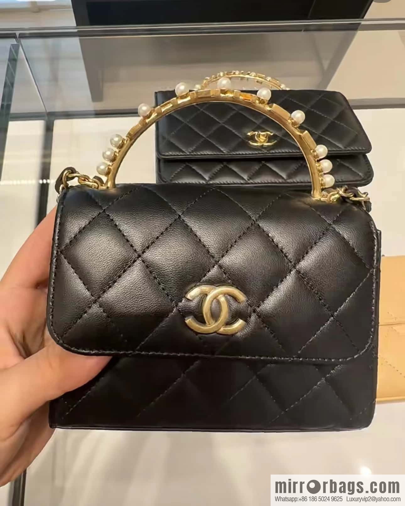 CHANEL 23B autumn and winter trailer series, diamond handle Kelly bag AP3513
