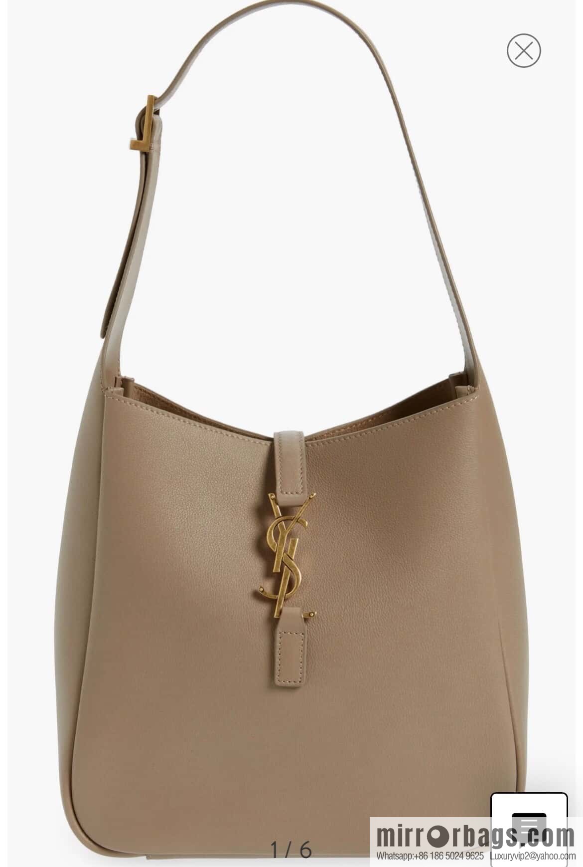YSL 🆕 autumn and winter new Hobo armpit bag 713938 apricot