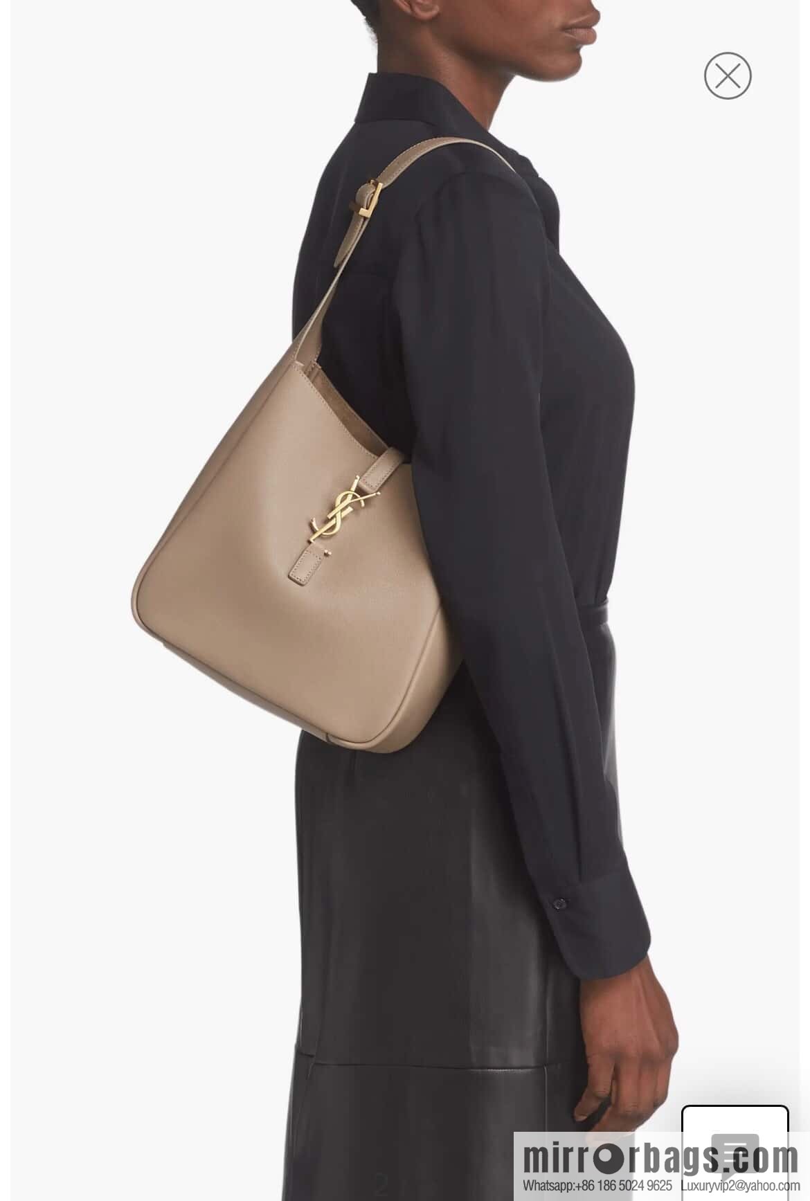 YSL 🆕 autumn and winter new Hobo armpit bag 713938 apricot