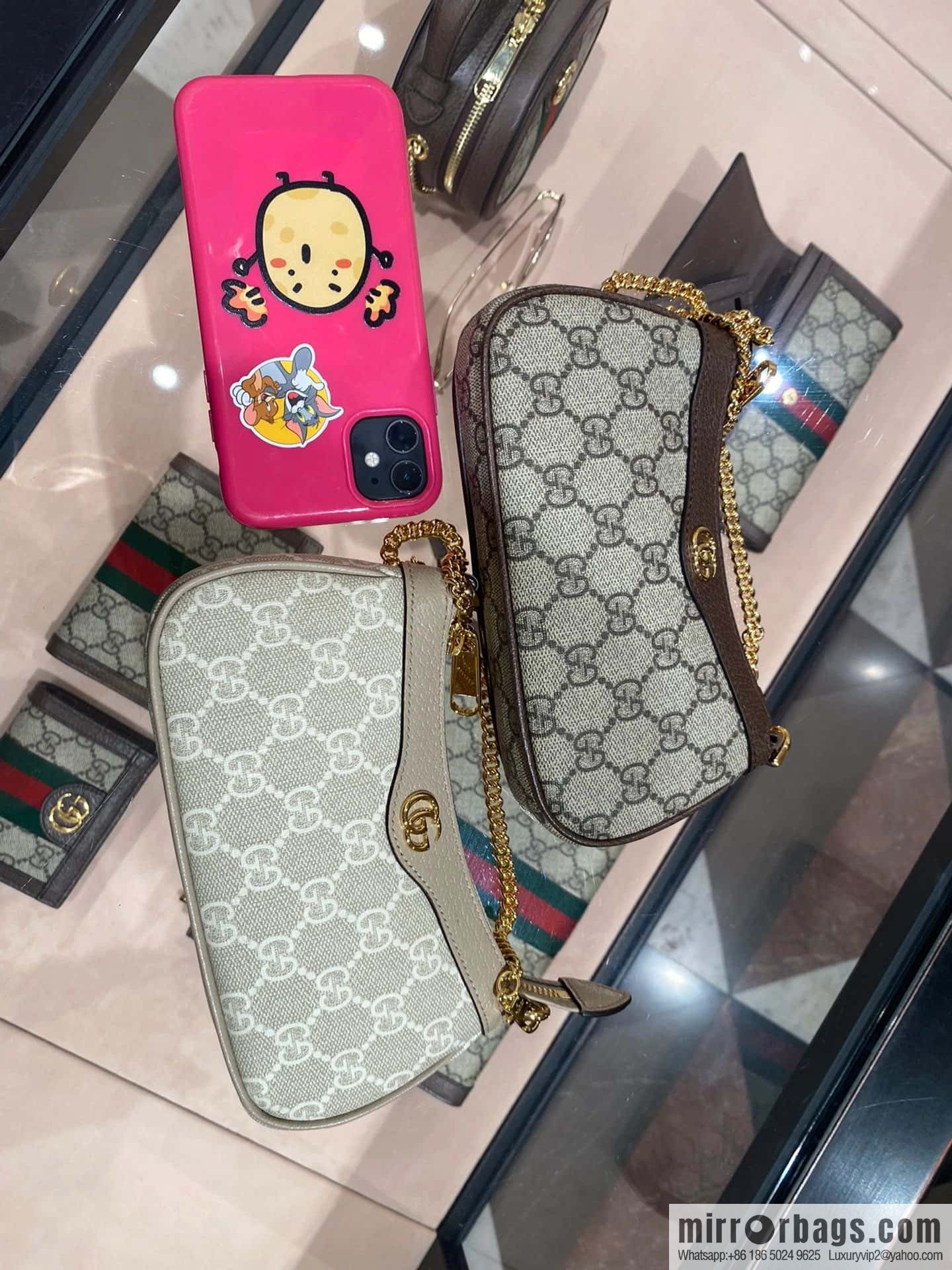 GUCCI ophidia mini mahjong bag 764960 oat color