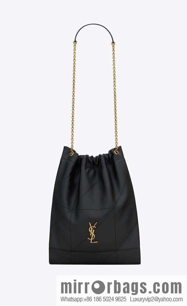 YSL 𝗝𝗔𝗠𝗜𝗘 𝟰.𝟯 𝗣𝗢𝗖𝗛𝗢𝗡 sheep leather clutch bag 781666 black