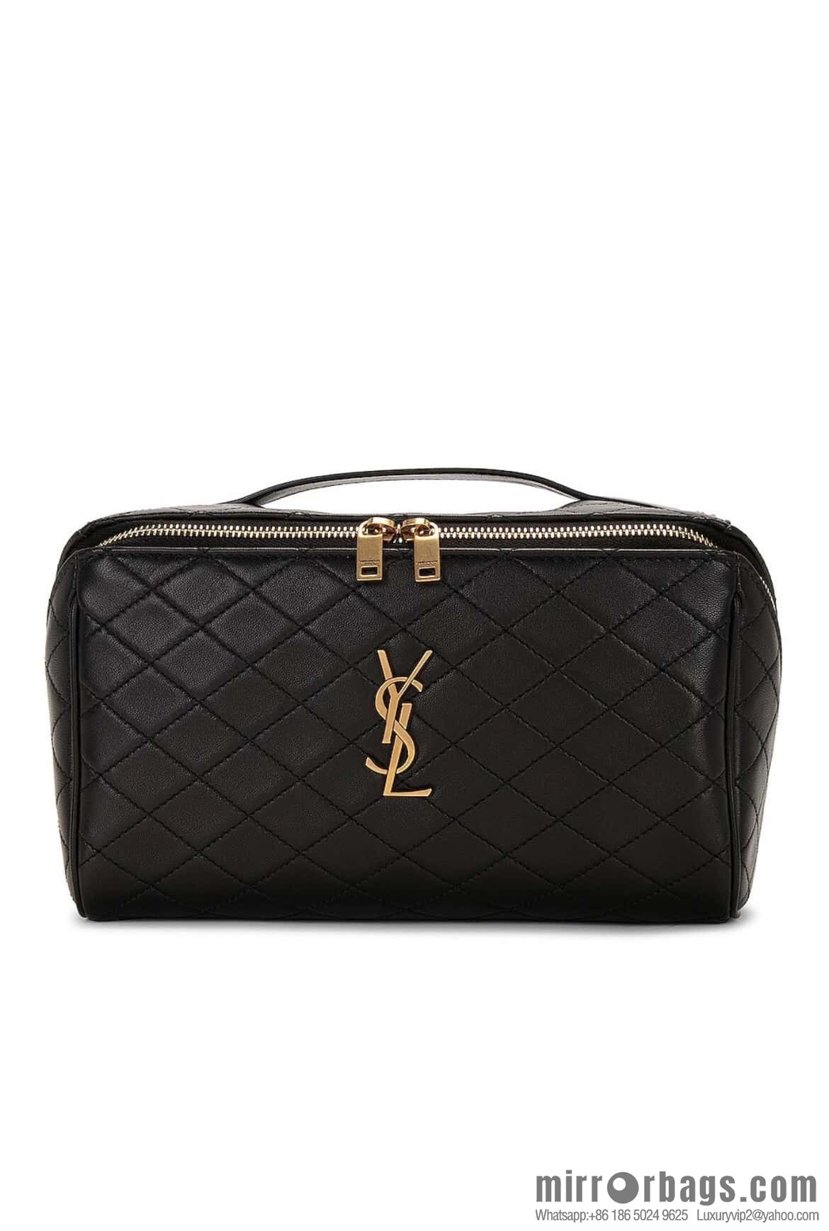 YSL quilted sheep leather cosmetic bag 753171